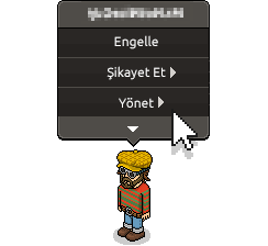 Avatar üzerine tıklayarak Moderasyon ekibine şikayet et veya rapor et