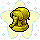 RARO Estátua de Elefante Dourado Miniatura