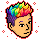 RARE Spiked Pride Hair