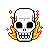 Flaming Skulls 1