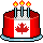 Canada Day Birthday Cake 2014