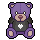 Purple Teddy Detective badge