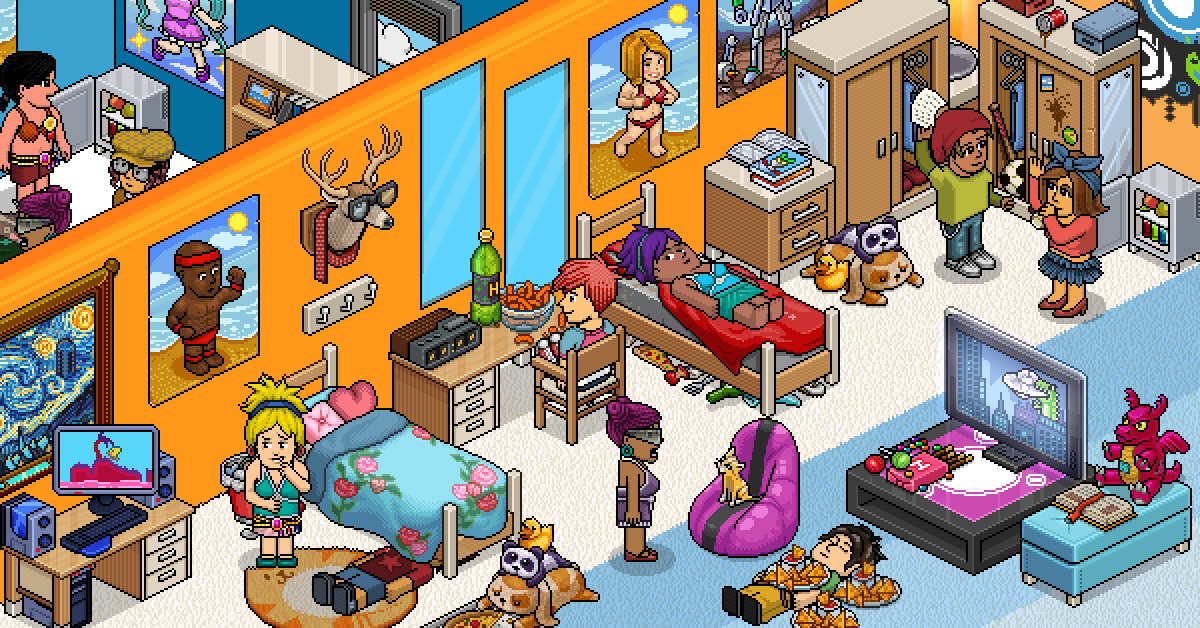 OS JOGOS ANTIGOS OFICIAIS DO HABBO HOTEL 