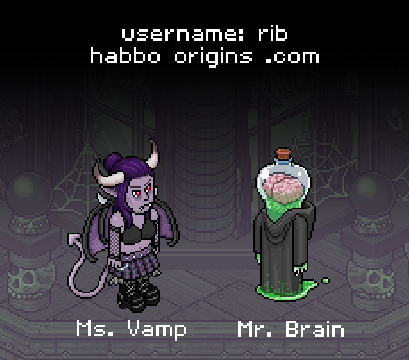 Habboween 2024 su Habbo Hotel: Origins!  Rib