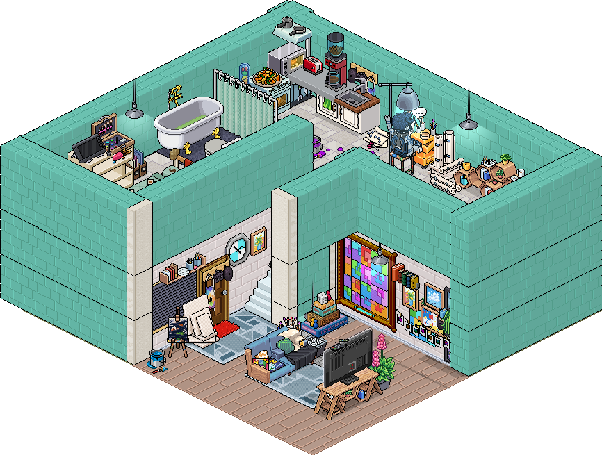 Artist Studio Room Competition Winners - Habbo